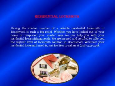 Locksmith Beachwood