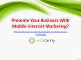 Promote Your Business With Mobile Internet Marketing? PowerPoint PPT Presentation
