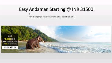 Easy Andaman Tour Package with SOTC Holidays