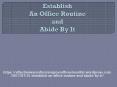 Establish An Office Routine and Abide By It PowerPoint PPT Presentation