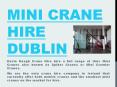 Mini Crane Hire Dublin PowerPoint PPT Presentation