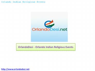 OrlandoDesi – Orlando Indian Religious Events
