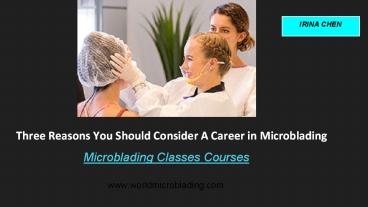 career in microblading