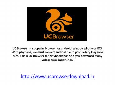 UC Mini Browser for Smartphone