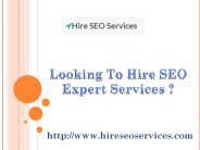 Hire SEO Expert Services | Hire SEO Services