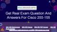 Cisco 200-155 Free Demo Questions PowerPoint PPT Presentation