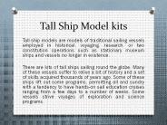 Tall ship model kits