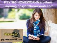 PSY 345 HELP Marvelous Learning / psy345help.com