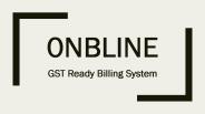 GST Ready Billing System