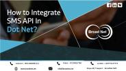How to integrate SMS API in Dot Net?