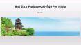 Bali Tour Packages @ $49 Per Night with SOTC Holidays PowerPoint PPT Presentation