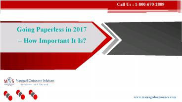 Going Paperless in 2017 – How Important It Is?