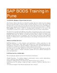 SAP BODS Training in Pune PowerPoint PPT Presentation