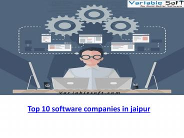 Best in Top 10 software companies in jaipur, INDIA