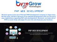 Skilled PHP Web Development Company in Jaipur | Bytegrow Technologies