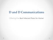Dndcommunications: Offering the Best Internet Plans for Home!