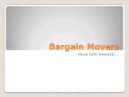 Local and Long Distance Move with Bargain Movers