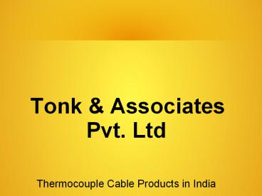 Thermocouple Cable Products in India