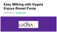 Easy Milking with Hygeia Enjoye Breast Pump