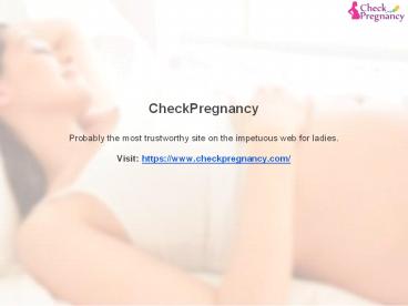Check Pregnancy