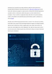5 Effective Tips for Secure Web Conferencing