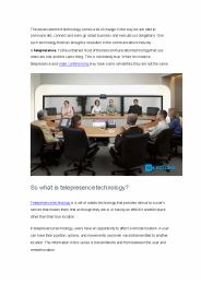What Is Telepresence Technology?