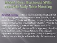 Boost Your Business With Reliable Italy Web Hosting