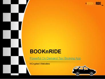 BooknRide: Best On Demand Taxi Booking App
