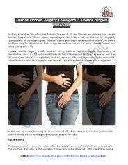 Uterine fibroids surgery Chandigarh
