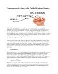 Components of a Successful Public Relations Strategy PowerPoint PPT Presentation