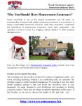 Why You Should Have Homeowners Insurance?
