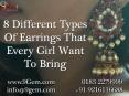 8 Different Types Of Earrings That Every Girl Want To Bring PowerPoint PPT Presentation