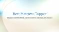 Best Mattress Topper PowerPoint PPT Presentation
