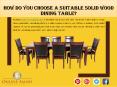 How Do You Choose a Suitable Solid Wood Dining Table? PowerPoint PPT Presentation