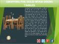 Shopping for Solid Wood Dining Tables PowerPoint PPT Presentation