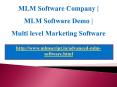 MLM Software Company, MLM Software Demo, Multi level Marketing Software PowerPoint PPT Presentation