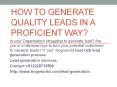 Hogoworld Lead Generation services PowerPoint PPT Presentation
