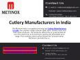 Cutlery Manufacturers in India - Cutlery Manufacturers, Cutlery Suppliers PowerPoint PPT Presentation