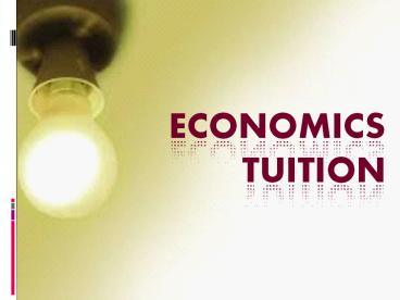 Best Economics Tuition in Singapore