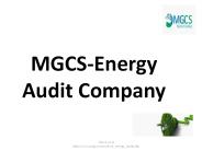 Energy Audit for Chiller Plants