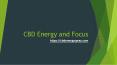 CBD Energy Supplement PowerPoint PPT Presentation