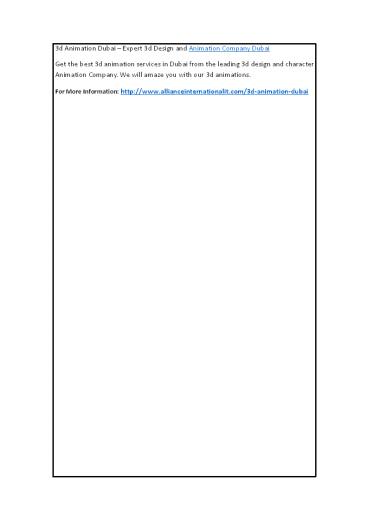 Animation Company Dubai