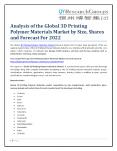 Analysis of the Global 3D Printing Polymer Materials Market by Size, Shares and Forecast For 2022 PowerPoint PPT Presentation