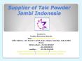 Supplier of Talc Powder Jambi Indonesia PowerPoint PPT Presentation