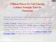 Offbeat Places To Visit During Golden Triangle Tour In Monsoon PowerPoint PPT Presentation