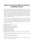 Make Your Life Easy With Commercial Plumbing Services PowerPoint PPT Presentation