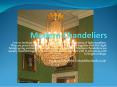 modern chandeliers PowerPoint PPT Presentation