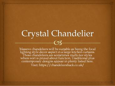 crystal chandelier