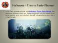 Halloween Theme Party Planner PowerPoint PPT Presentation