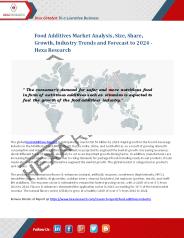 Food Additives Market Share and Analysis 2024